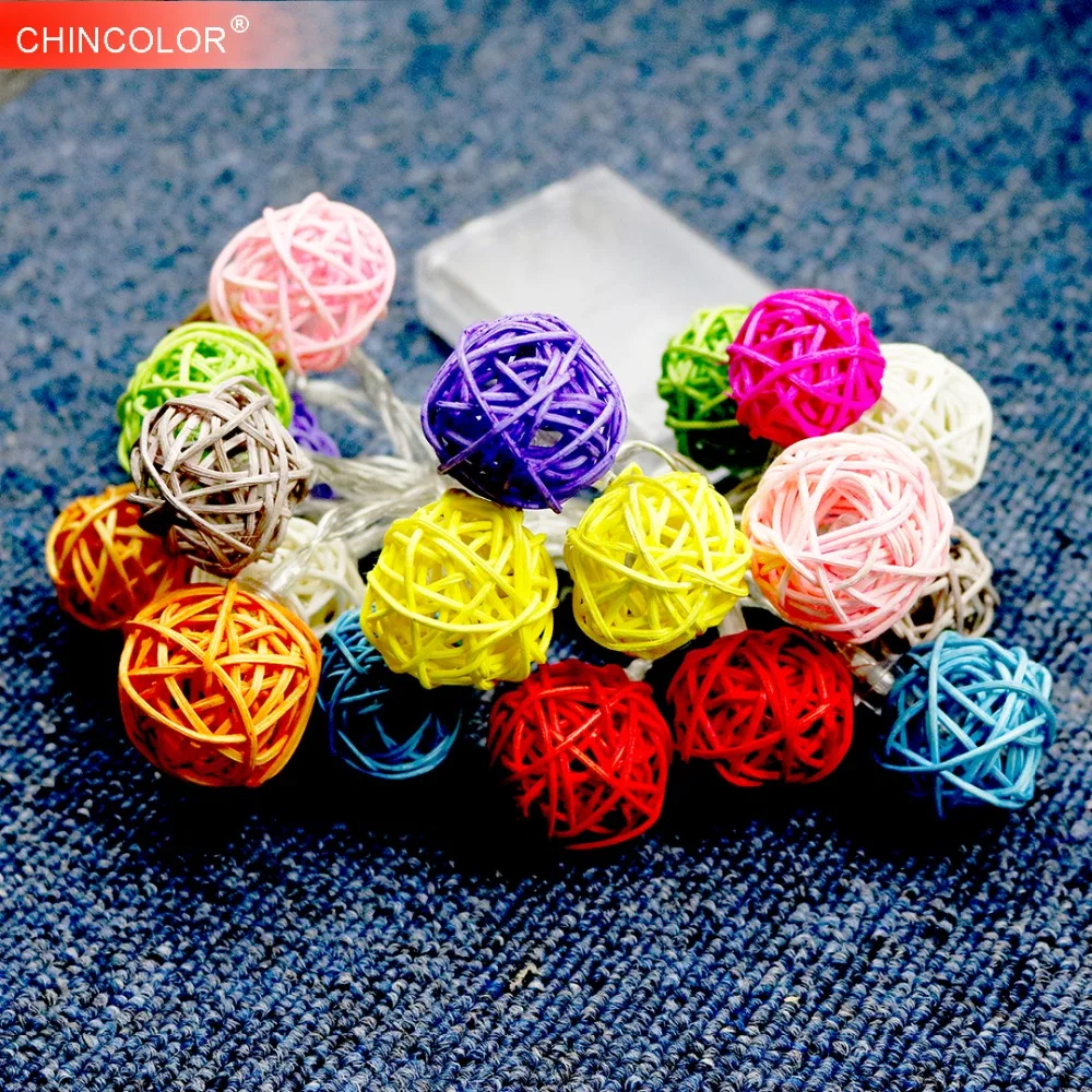 Morocco Holiday lights Led Light String 20LED Warm white Color 29MM Color Ball Garlands Christmas Wedding Kid room Decoration IL
Morocco Holiday lights Led Light String 20LED Warm white Color 29MM Color Ball Garlands Christmas Wedding Kid room Decoration IL