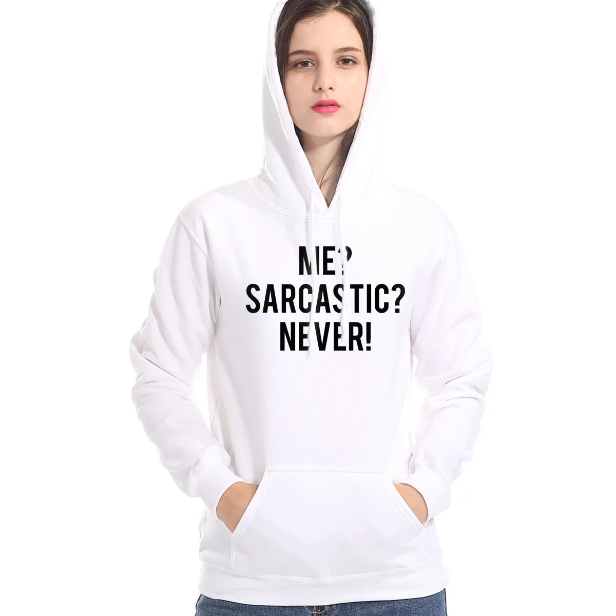 2019 Funny Letter Print ME SARCASTIC NEVER ! Casaul Women's Tracksuit Harajuku Fashion Hoody For Women Kpop Hoodies With Hat
2019 Funny Letter Print ME SARCASTIC NEVER ! Casaul Women's Tracksuit Harajuku Fashion Hoody For Women Kpop Hoodies With Hat