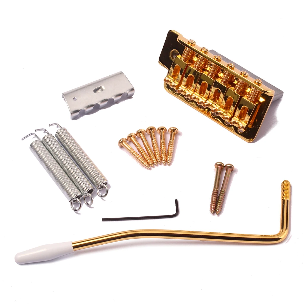 Guitar Tremolo Bridge System Set Screws Retractor Crank Wrench Springs Kit Replacement for Fender Stratocaster Guitars Gold
Guitar Tremolo Bridge System Set Screws Retractor Crank Wrench Springs Kit Replacement for Fender Stratocaster Guitars Gold