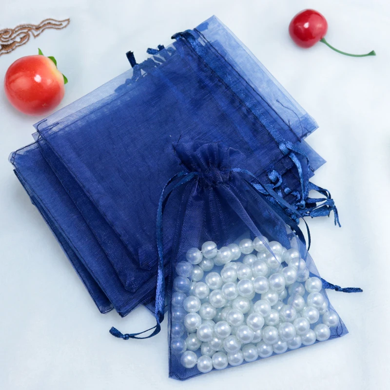 100pcs/lot Drawable Deep Blue Mini Organza Bag 5x7cm Favor Wedding Christmas Gift Bag Jewelry Packaging Bags & Pouches
100pcs/lot Drawable Deep Blue Mini Organza Bag 5x7cm Favor Wedding Christmas Gift Bag Jewelry Packaging Bags & Pouches