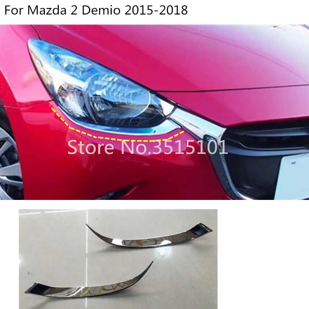 Car Body Head Front Eyebrow Trim Light Lamp Frame Stick ABS Chrome Cover 2pcs For Mazda 2 Demio 2015 2016 2017 2018
Car Body Head Front Eyebrow Trim Light Lamp Frame Stick ABS Chrome Cover 2pcs For Mazda 2 Demio 2015 2016 2017 2018