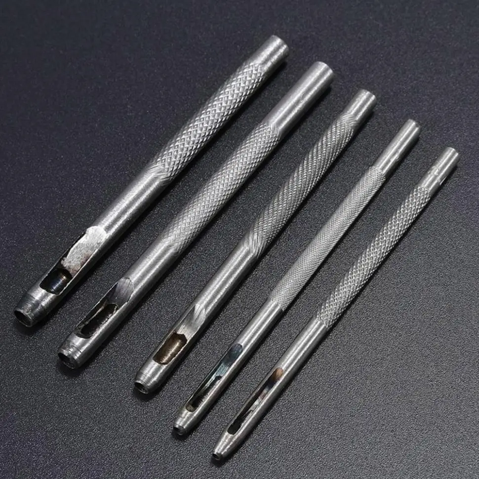 5pcs/lot Steel Leather Punch Hollow Set Hole Craft Set Hollow Puncher Belt Leather craft for Punch Leather Tool Accessories
5pcs/lot Steel Leather Punch Hollow Set Hole Craft Set Hollow Puncher Belt Leather craft for Punch Leather Tool Accessories