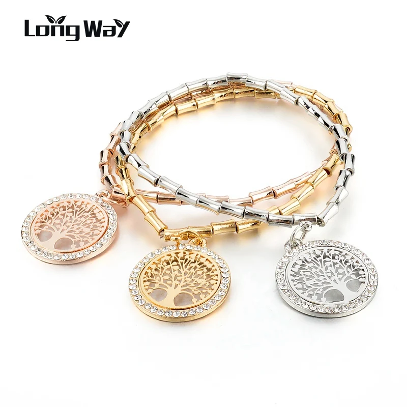 LongWay 3Pcs/Lot Gold Color Chain Crystal Bracelets & Bangles Ethnic Tree Of Life Charm Bracelet with Pendants 2019 SBR160105
LongWay 3Pcs/Lot Gold Color Chain Crystal Bracelets & Bangles Ethnic Tree Of Life Charm Bracelet with Pendants 2019 SBR160105