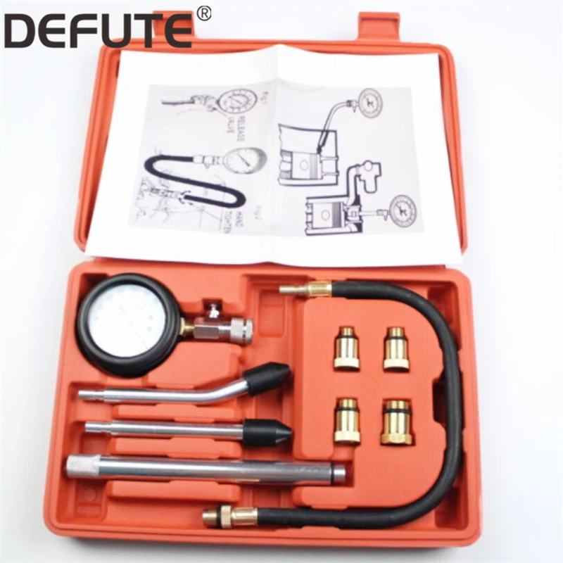 Gasoline Engine Compression Tester Auto Petrol Gas Engine Cylinder Automobile Pressure Gauge Tester Automotive Test Kit
Gasoline Engine Compression Tester Auto Petrol Gas Engine Cylinder Automobile Pressure Gauge Tester Automotive Test Kit
