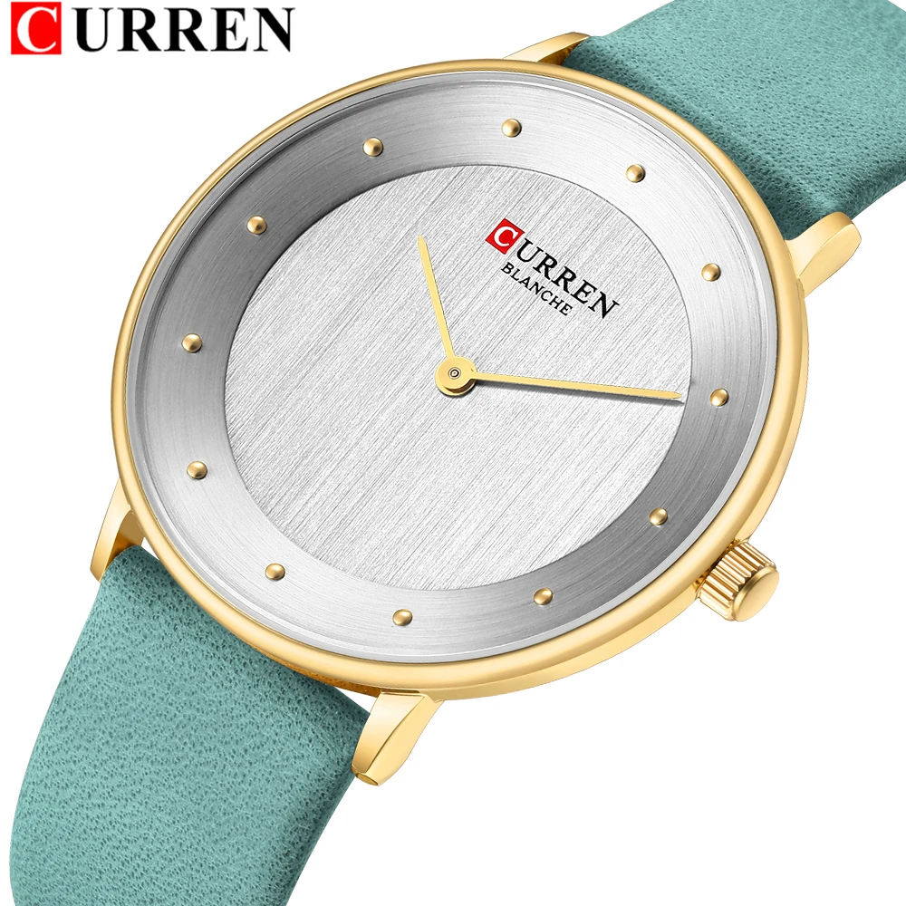 Фото Reloj Mujer 2020 CURREN Модные женские часы кожаные Аналоговые кварцевые - купить