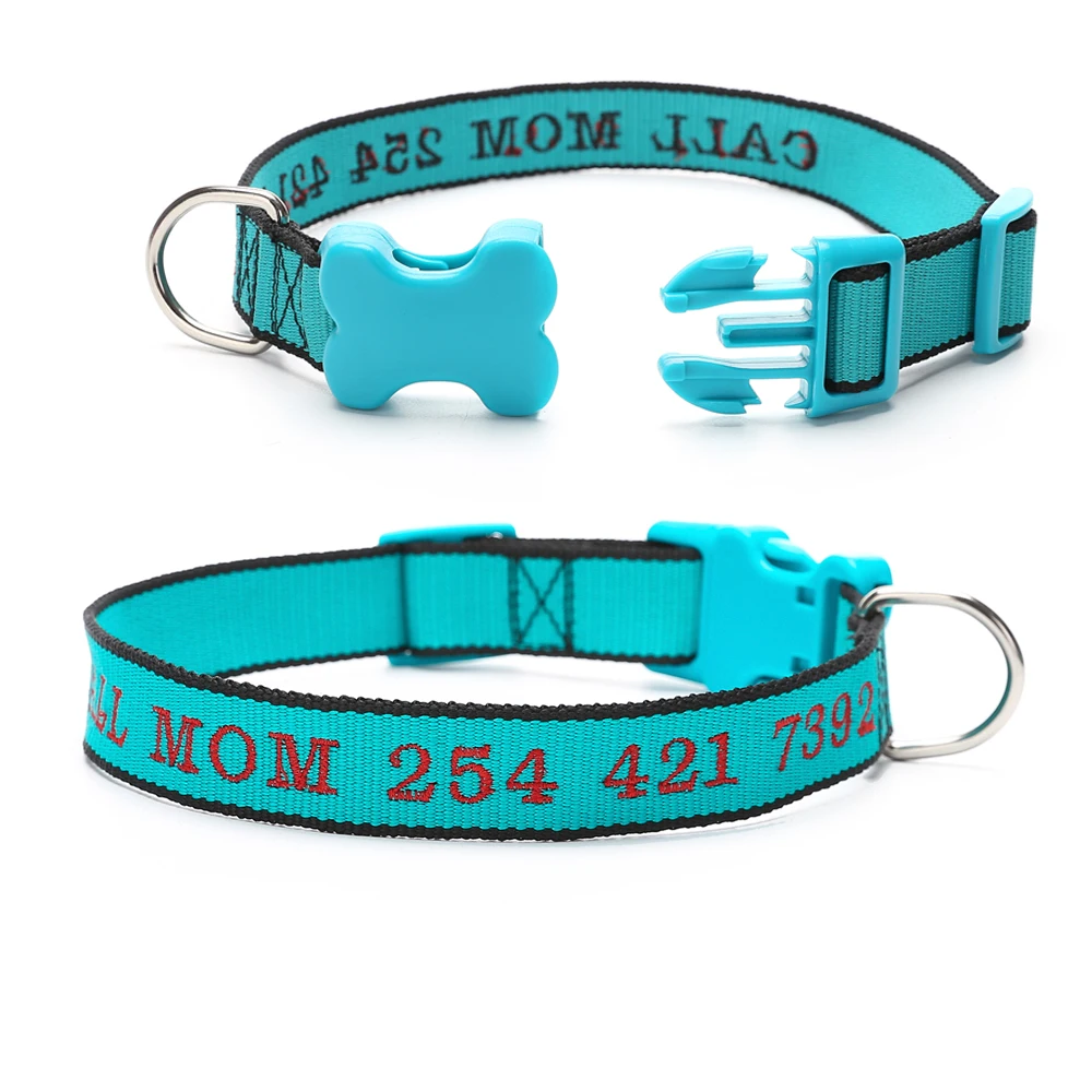 Personalized custom made embroidered dog collars Name and Phone number Embroidery
Personalized custom made embroidered dog collars Name and Phone number Embroidery