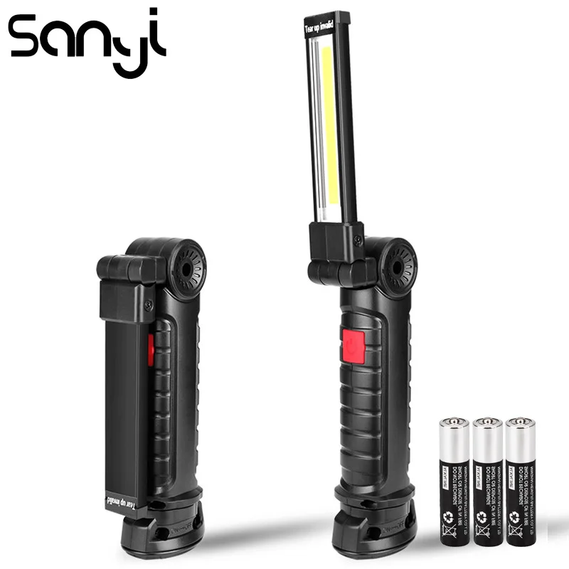 Портативный светодиодный фонарик SANYI, мощный магнитный фонарь с 3 батареями ААА, для кемпинга и охоты, 5 режимов
Портативный светодиодный фонарик SANYI, мощный магнитный фонарь с 3 батареями ААА, для кемпинга и охоты, 5 режимов
