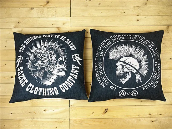 Skull pillow cover, Punk style Sketch creative cartoon skull throw pillow case pillowcase wholesale
Skull pillow cover, Punk style Sketch creative cartoon skull throw pillow case pillowcase wholesale