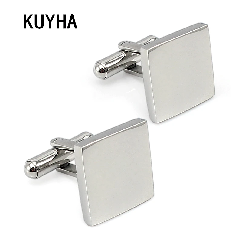 Engravable Cuff Links Button for Men and Women DIY Brand Own Design Stainless Steel Plain Square Cufflink Blanks
Engravable Cuff Links Button for Men and Women DIY Brand Own Design Stainless Steel Plain Square Cufflink Blanks