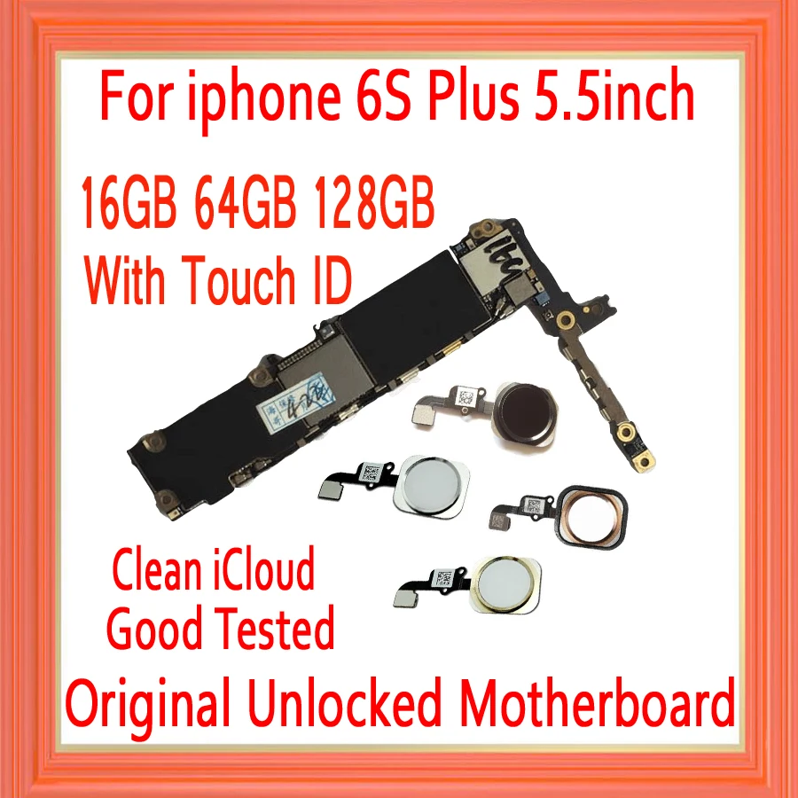 16gb/64gb/128gb For iphone 6s plus Motherboard With/NO Touch ID,100% Original unlocked With Free iCloud&IOS system Logic board
16gb/64gb/128gb For iphone 6s plus Motherboard With/NO Touch ID,100% Original unlocked With Free iCloud&IOS system Logic board