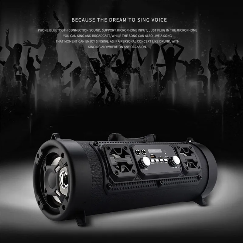 Wireless Bluetooth Portable High-power 15W Music Barrel Speaker for Outdoor 360 degree high definition surround sound EM88
Wireless Bluetooth Portable High-power 15W Music Barrel Speaker for Outdoor 360 degree high definition surround sound EM88