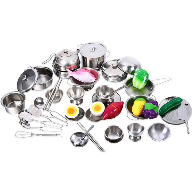 18Pcs Stainless Steel Material Children Kitchen Toys Pretend Play Cooking Toy Cooking Set Simulation Tableware Toy for Kids Gift
18Pcs Stainless Steel Material Children Kitchen Toys Pretend Play Cooking Toy Cooking Set Simulation Tableware Toy for Kids Gift