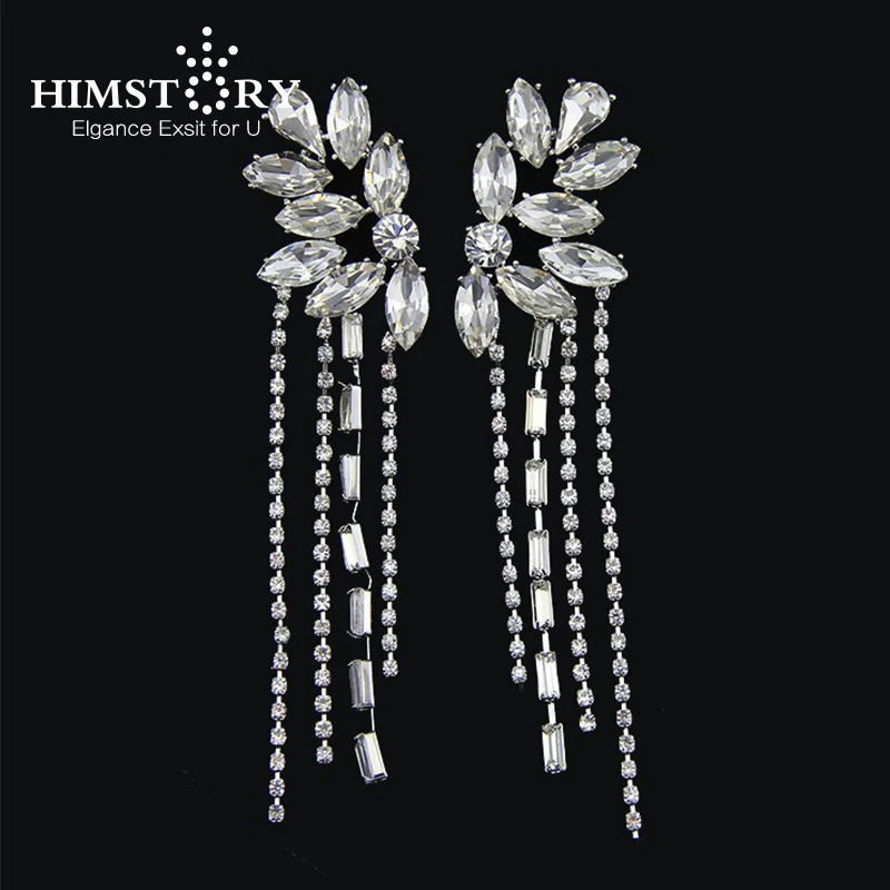 HIMSTORY Tassel Crystal Bridal Earrings for Women Long Earrings Wedding Jewelry, Valentine's Gift for girls
HIMSTORY Tassel Crystal Bridal Earrings for Women Long Earrings Wedding Jewelry, Valentine's Gift for girls
