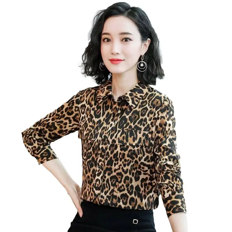 Idopy Women's Leopard Printed Blouse Shirts Long Plus Size S-5XL Sexy Button Down Short For Female Chiffon Blouse Top
Idopy Women's Leopard Printed Blouse Shirts Long Plus Size S-5XL Sexy Button Down Short For Female Chiffon Blouse Top