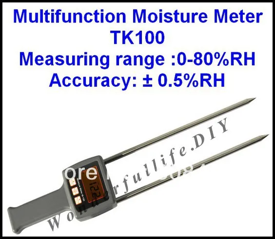 3 Pcs/Lot 4 digital LCD Moisture Meter TK100 FOR Grains,chemical raw material, Hay,Straw, Bran fibre materials Range 0-60%
3 Pcs/Lot 4 digital LCD Moisture Meter TK100 FOR Grains,chemical raw material, Hay,Straw, Bran fibre materials Range 0-60%