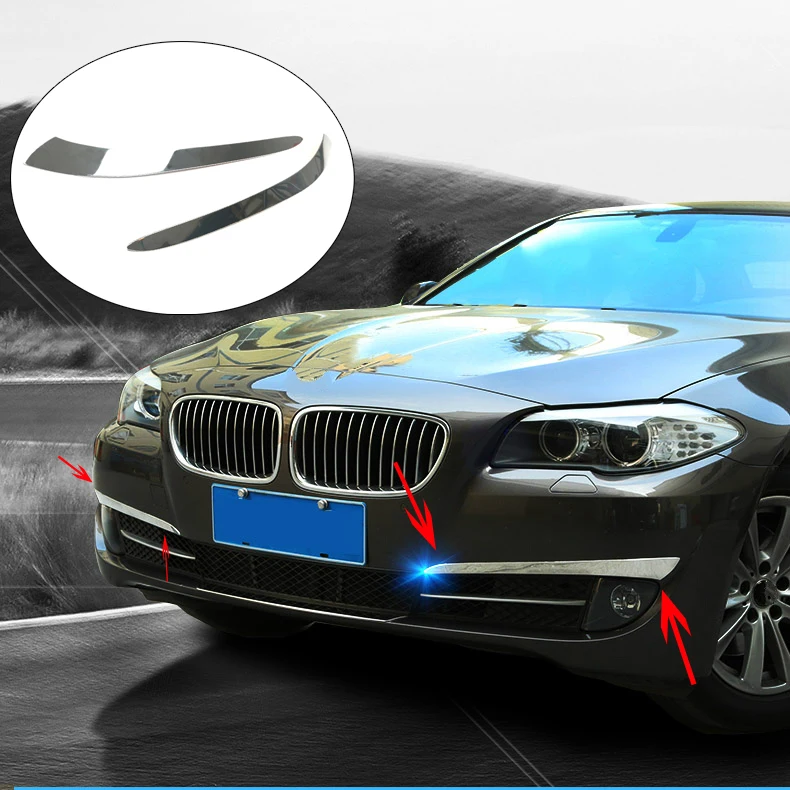 Chrome Exterior Front Fog Light Lamp Eyebrow Eyelid Stripe Cover Trim Styling Sticker Fit for BMW 5 Series F10 / GT F07 F18
Chrome Exterior Front Fog Light Lamp Eyebrow Eyelid Stripe Cover Trim Styling Sticker Fit for BMW 5 Series F10 / GT F07 F18