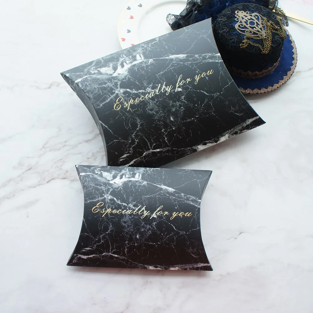 2 Size Black Marble Especially for You Pillow Paper Box Christmas Wedding Party Birthday Decoration Candy Chocolate Packaging
2 Size Black Marble Especially for You Pillow Paper Box Christmas Wedding Party Birthday Decoration Candy Chocolate Packaging