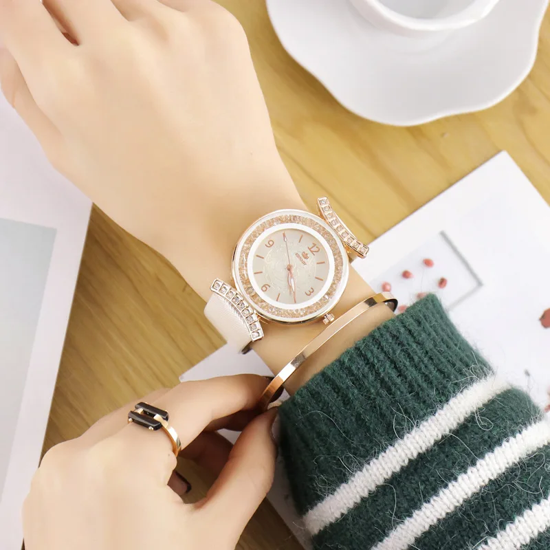 Hot Sales Rhinestone Leather Watch Women Ladies Quicksand Dress Quartz Wristwatch Relogio Feminino
Hot Sales Rhinestone Leather Watch Women Ladies Quicksand Dress Quartz Wristwatch Relogio Feminino