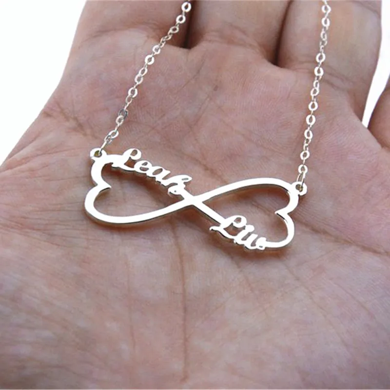 1Pcs Infinity Heart Sign Custom Name Pendant Necklace Adjustable Link Chain Stainless Steel Personalise Bridesmaid Girls Jewelry
1Pcs Infinity Heart Sign Custom Name Pendant Necklace Adjustable Link Chain Stainless Steel Personalise Bridesmaid Girls Jewelry