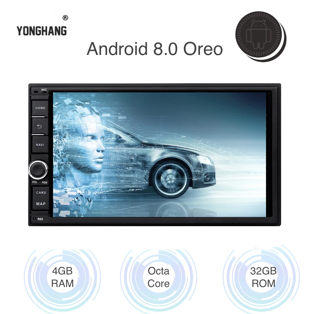 Автомобильный Android 8 0/7 1 Универсальный 2 Din радио для Nissan/для Mazda/для Toyota/для Honda