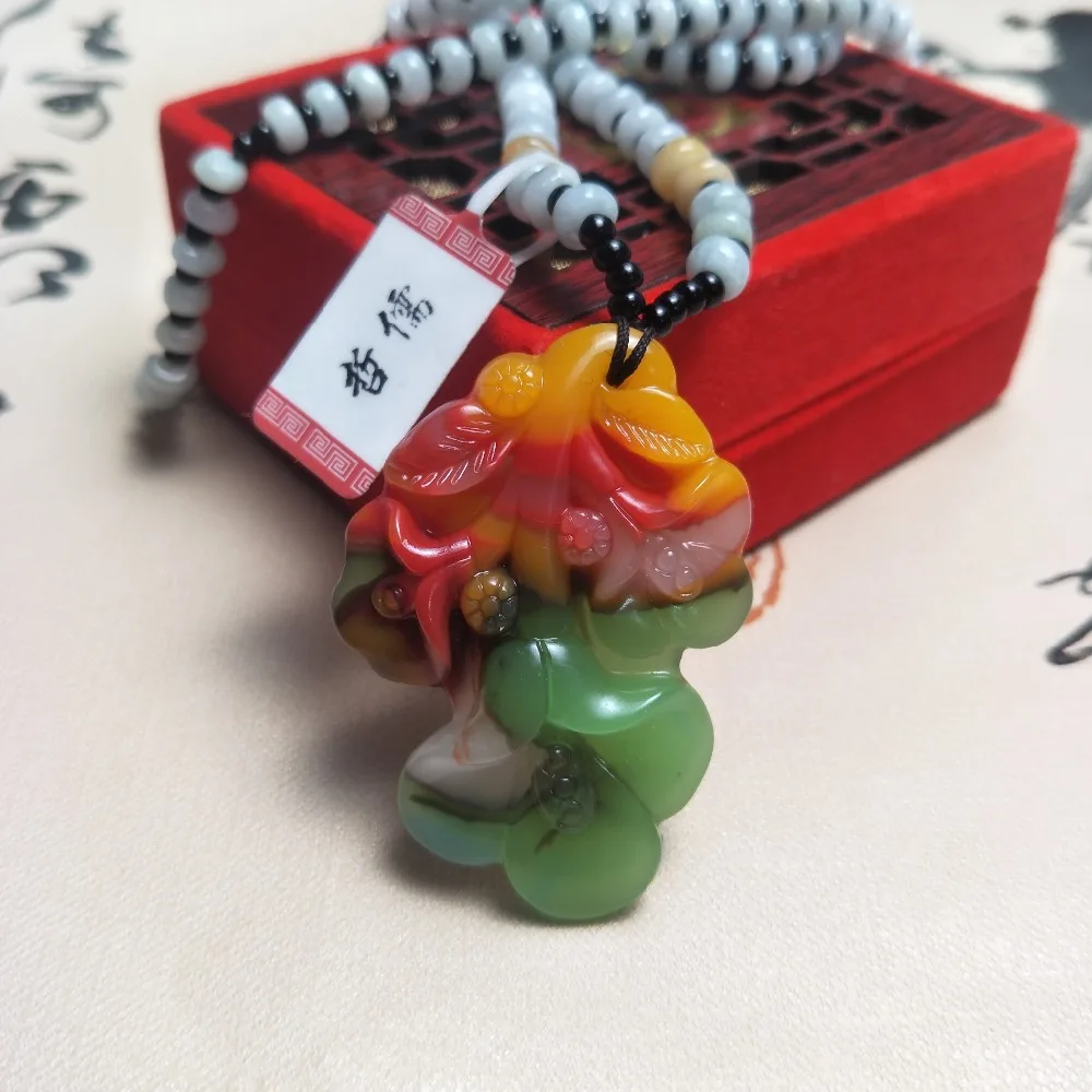 Zheru Jewelry Pure Natural Colorful Jade Multicolor Orchid Pendant Tricolor Jadeite Bead Necklace Send National Certificate
Zheru Jewelry Pure Natural Colorful Jade Multicolor Orchid Pendant Tricolor Jadeite Bead Necklace Send National Certificate