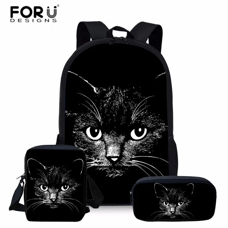 Женский школьный ранец FORUDESIGNS с принтом милого черного кота, школьный рюкзак для девочек-подростков, женский рюкзак
Женский школьный ранец FORUDESIGNS с принтом милого черного кота, школьный рюкзак для девочек-подростков, женский рюкзак