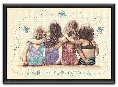 Top Quality Lovely Counted Cross Stitch Kit Happiness is Having Friends Four Good Friend dim 35241
Top Quality Lovely Counted Cross Stitch Kit Happiness is Having Friends Four Good Friend dim 35241
