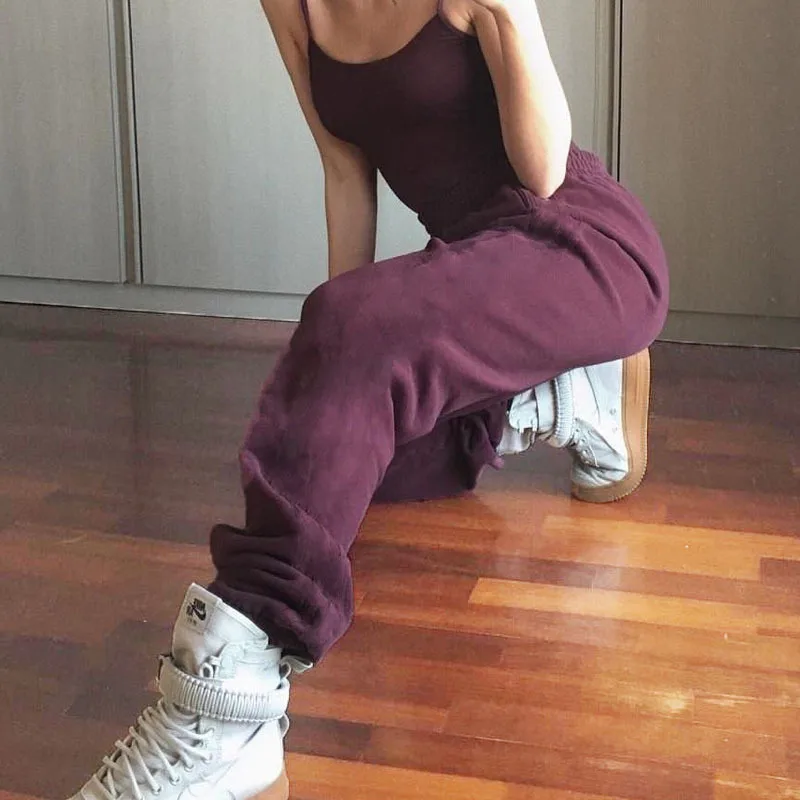 2018 Women Autumn Winter Warm Harem Pants Loose Casual Sweat Mujer Solid Color Pantalon High Waist Thick Workout Trousers | Женская
