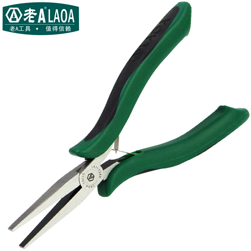 LAOA Non-teeth Long Nose Pliers multifunctional pliers with double color handle anti slip 4 different pliers
LAOA Non-teeth Long Nose Pliers multifunctional pliers with double color handle anti slip 4 different pliers