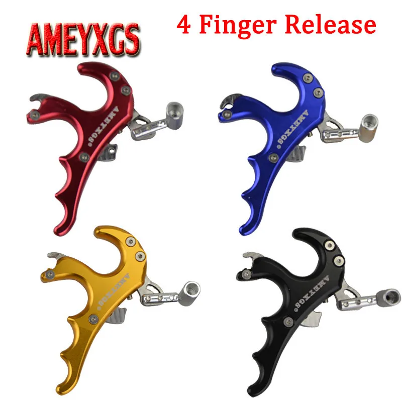 1pc Archery 4 Finger Thumb Release Aid Aluminum Alloy Compound Bow Grip Trigger Caliper Release For Shooting Hunting Accessories
1pc Archery 4 Finger Thumb Release Aid Aluminum Alloy Compound Bow Grip Trigger Caliper Release For Shooting Hunting Accessories