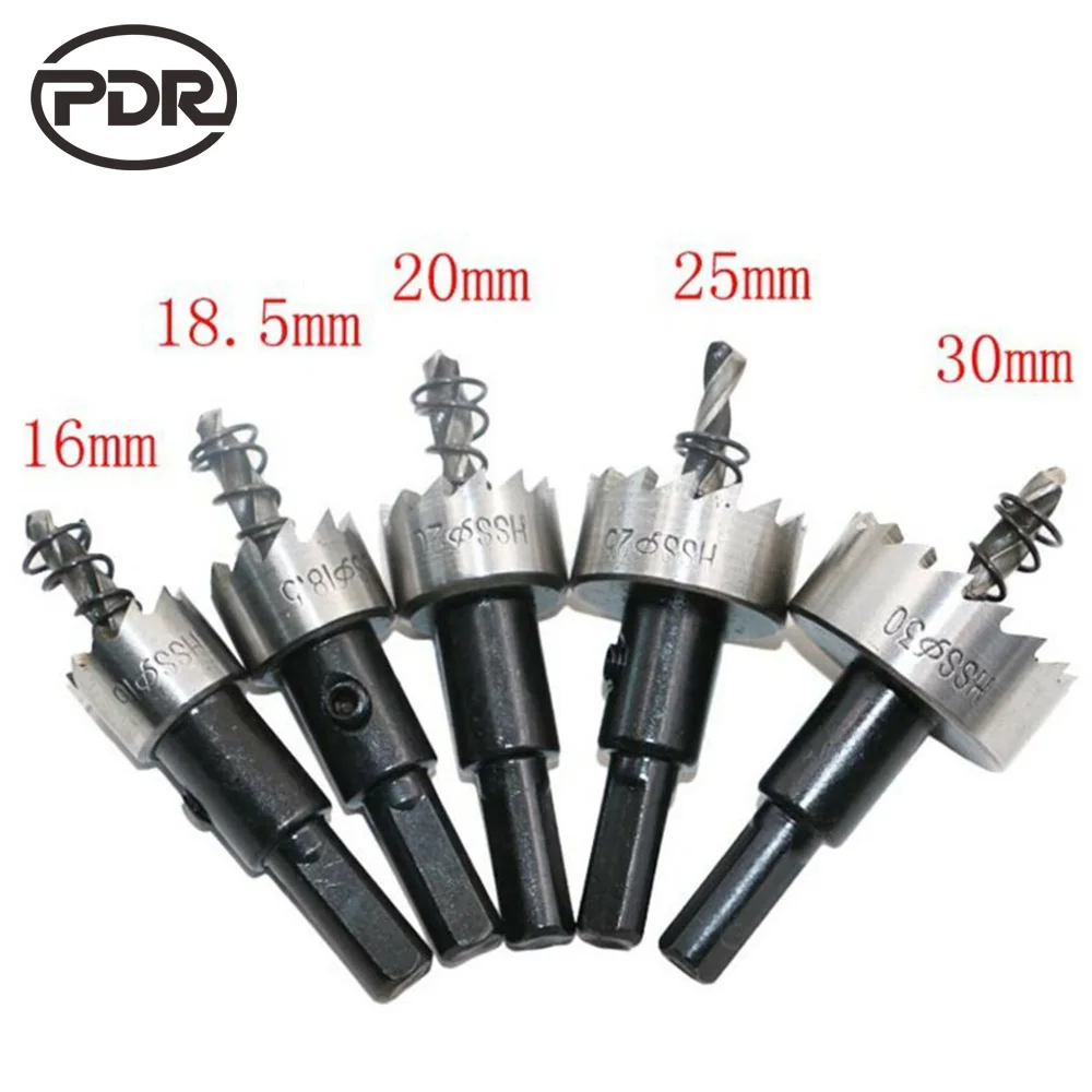 PDR hand tools set 5PCS Carbide Tip HSS Drill Bit Hole Saw Set Stainless Steel Metal Alloy 16/18.5/20/25/30mm
PDR hand tools set 5PCS Carbide Tip HSS Drill Bit Hole Saw Set Stainless Steel Metal Alloy 16/18.5/20/25/30mm