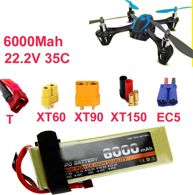 drone battery 6s 35c 22.2v 6000mah aeromodeling battery aircraft li-poly battery 35C low resistance rechargeable fpv battery
drone battery 6s 35c 22.2v 6000mah aeromodeling battery aircraft li-poly battery 35C low resistance rechargeable fpv battery