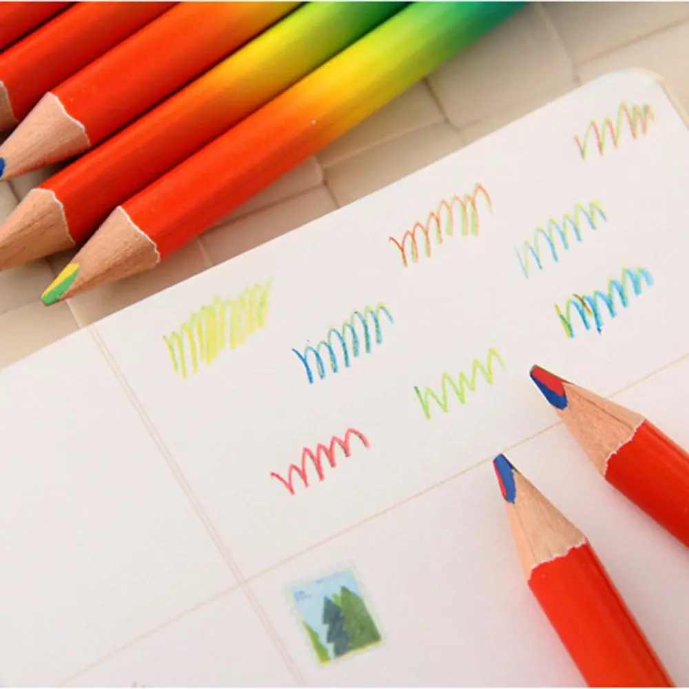 Limit shows Rainbow Color Pencil 4 in 1 Colored Drawing Painting Writing School Office Learning office supplies painting tool
Limit shows Rainbow Color Pencil 4 in 1 Colored Drawing Painting Writing School Office Learning office supplies painting tool