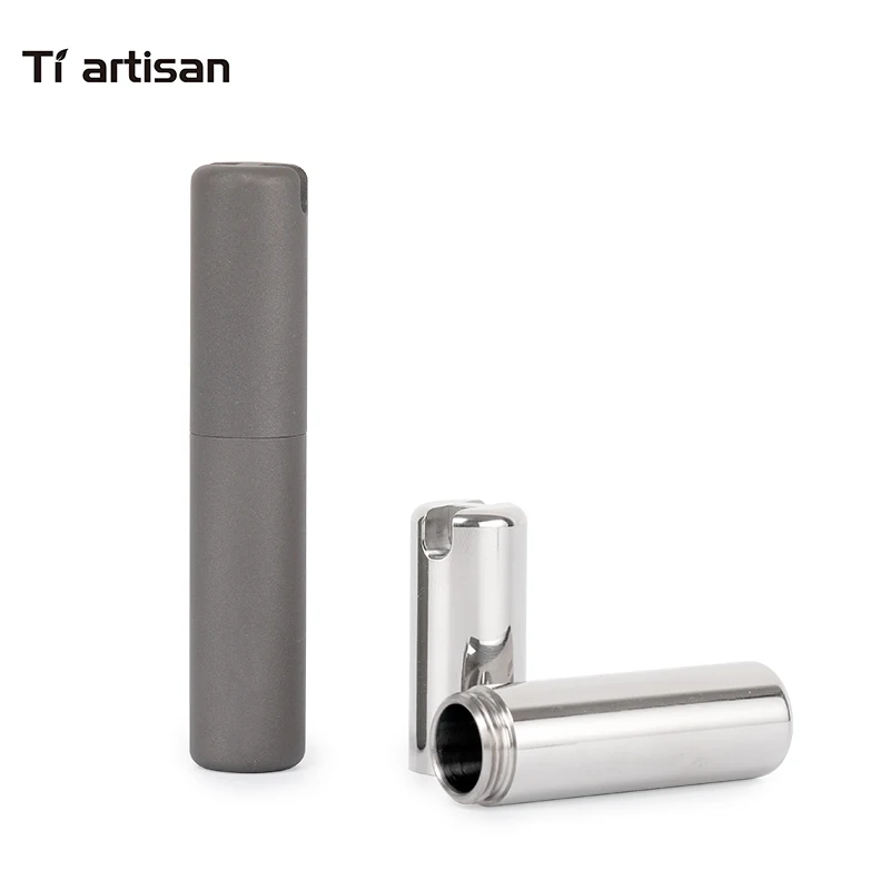 Tiartisan Pure Titanium canisters Sealed Pill Case Drug Container Pill Box Portable Waterproof Outdoor storage travel holder
Tiartisan Pure Titanium canisters Sealed Pill Case Drug Container Pill Box Portable Waterproof Outdoor storage travel holder