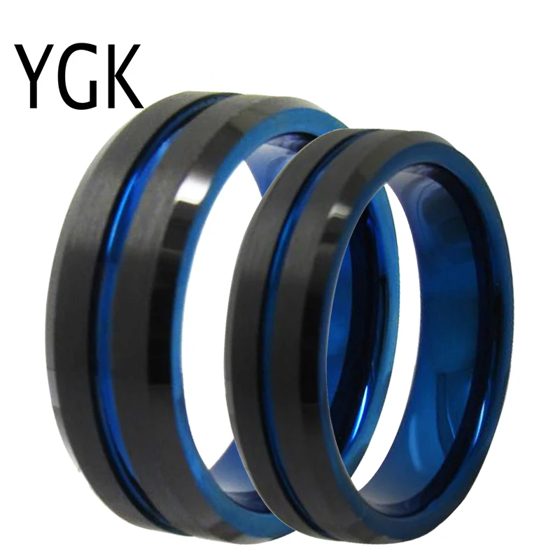 YGK Jewelry Love Forever Two Tone Black and Blue Color Tungsten Ring Tungsten Wedding Ring For Men and Women Bridegroom Ring
YGK Jewelry Love Forever Two Tone Black and Blue Color Tungsten Ring Tungsten Wedding Ring For Men and Women Bridegroom Ring