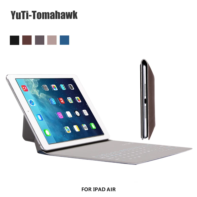 Ультра-тонкий беспроводной Bluetooth клавиатура PU кожаный чехол для iPad Air 2 Pro 9 7-10