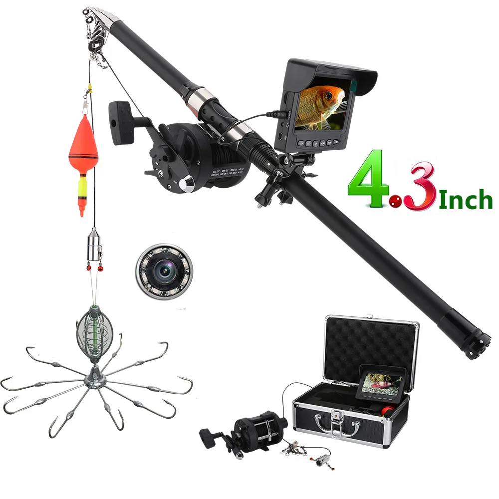 GAMWATER 4.3 Inch Color Monitor Underwater Fishing Video Camera Kit 8 Pcs IR LED Lights with Explosion fishing hooks
GAMWATER 4.3 Inch Color Monitor Underwater Fishing Video Camera Kit 8 Pcs IR LED Lights with Explosion fishing hooks