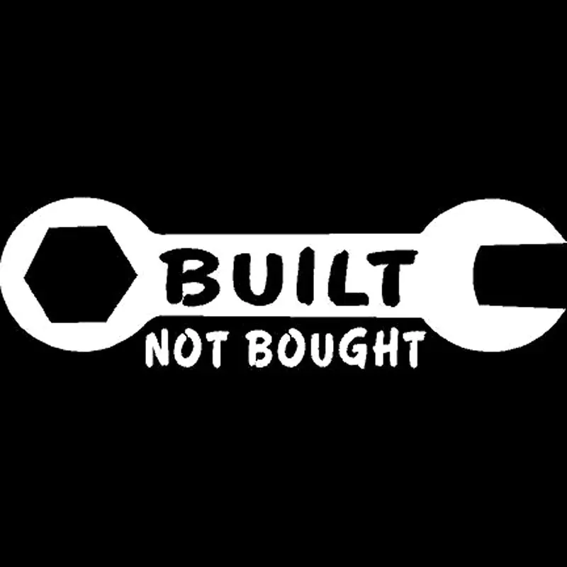 16.5CM*5.1CM Built Not Bought Wrench Truck Sticker Fun Decor Stickers Decal Car Sticker Car Accessories Black/Silver C8-0644
16.5CM*5.1CM Built Not Bought Wrench Truck Sticker Fun Decor Stickers Decal Car Sticker Car Accessories Black/Silver C8-0644