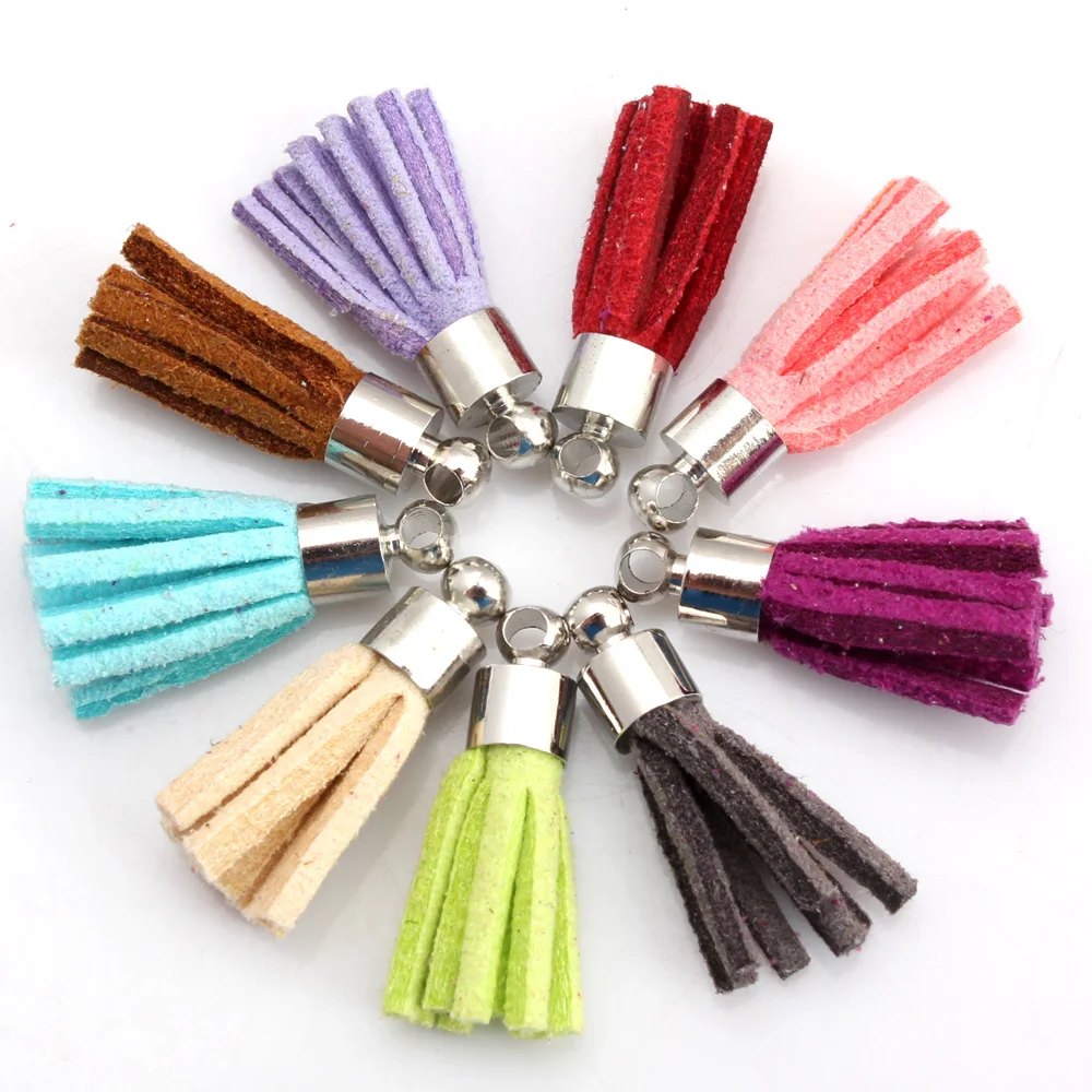 OlingArt 10PCS/LOT for leather suede tassels with golden or silvery head with small hole for DIY jewerly making for ring brooch
OlingArt 10PCS/LOT for leather suede tassels with golden or silvery head with small hole for DIY jewerly making for ring brooch