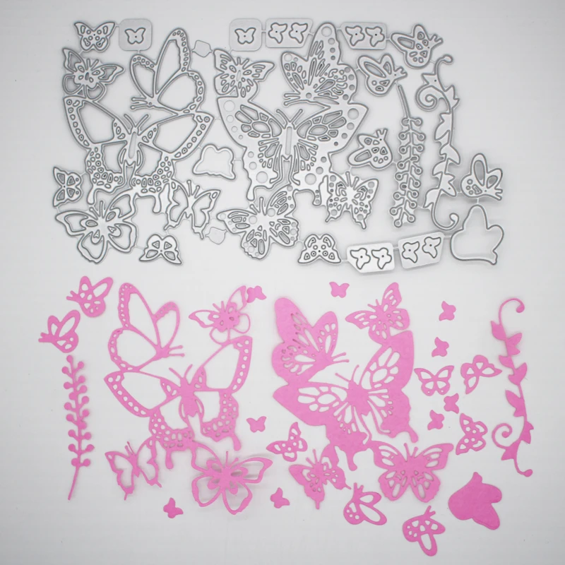 Metal Cutting Dies Butterfly of various sizes and styles Scrapbooking Album Decoration Embossing Paper Card Craft 127*218 mm
Metal Cutting Dies Butterfly of various sizes and styles Scrapbooking Album Decoration Embossing Paper Card Craft 127*218 mm