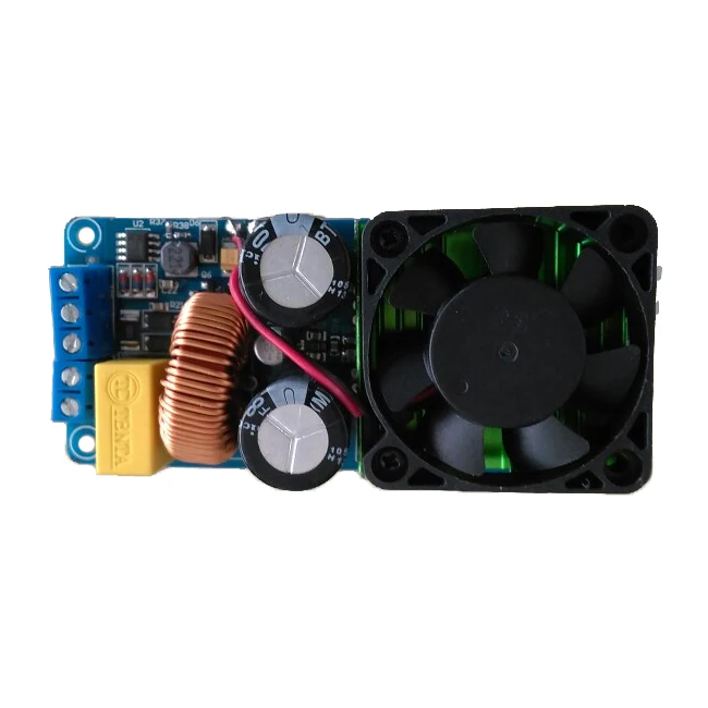IRS2092S 500W Mono Channel Digital Amplifier Class D HIFI Power Amp Board with FAN 
IRS2092S 500W Mono Channel Digital Amplifier Class D HIFI Power Amp Board with FAN