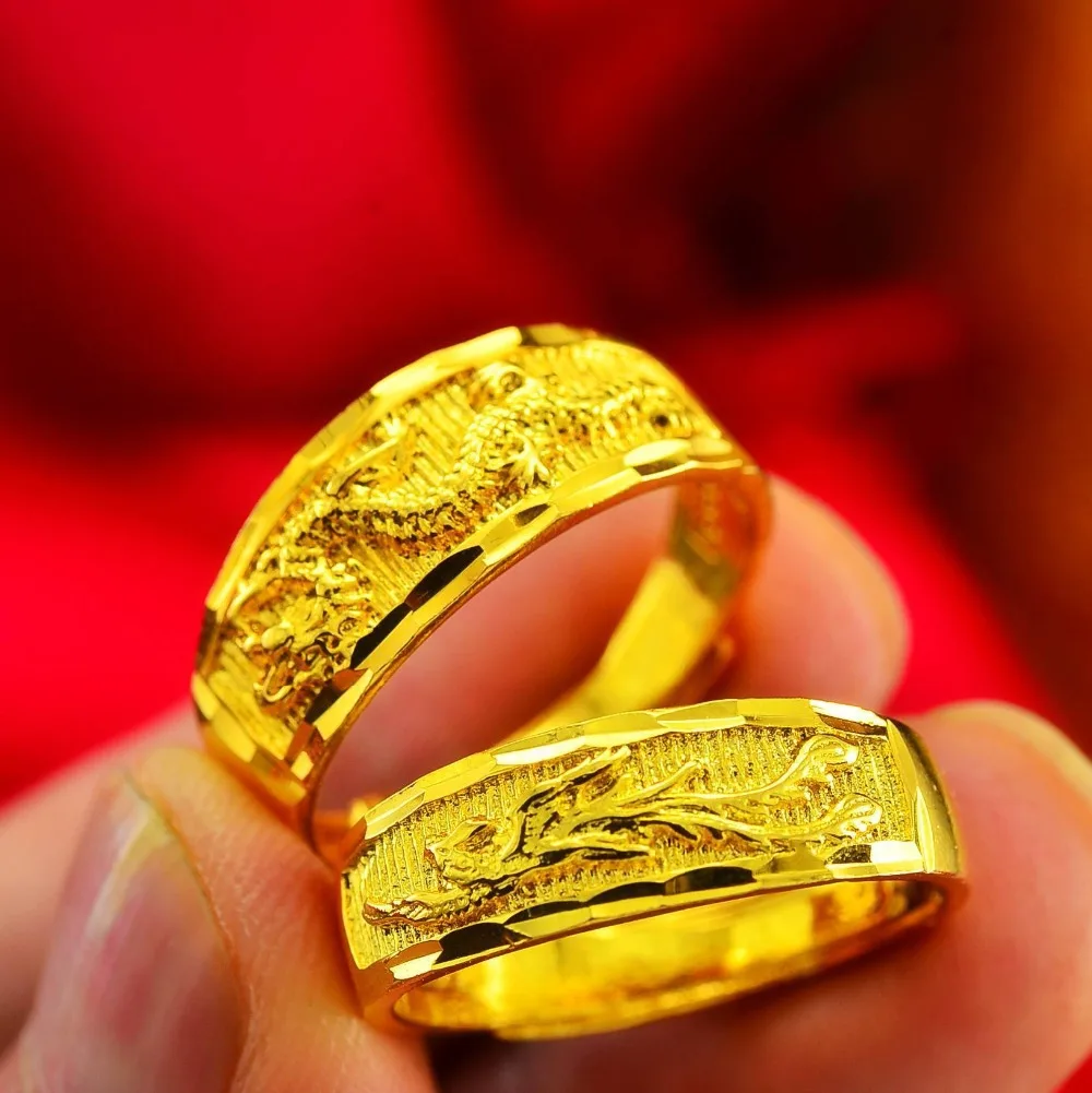 Retro Dragon & Phoenix Ring Fashion 18K Gold Ring Men's and Women's Exclusive Couple Wedding Ring
Retro Dragon & Phoenix Ring Fashion 18K Gold Ring Men's and Women's Exclusive Couple Wedding Ring