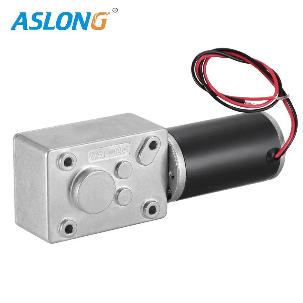 ASLONG DC 12V 16-470RPM Worm Gear Motor 60kg-cm Reversible High Torque Speed Reduce Turbine Electric Gearbox Motor 8mm Shaft
ASLONG DC 12V 16-470RPM Worm Gear Motor 60kg-cm Reversible High Torque Speed Reduce Turbine Electric Gearbox Motor 8mm Shaft