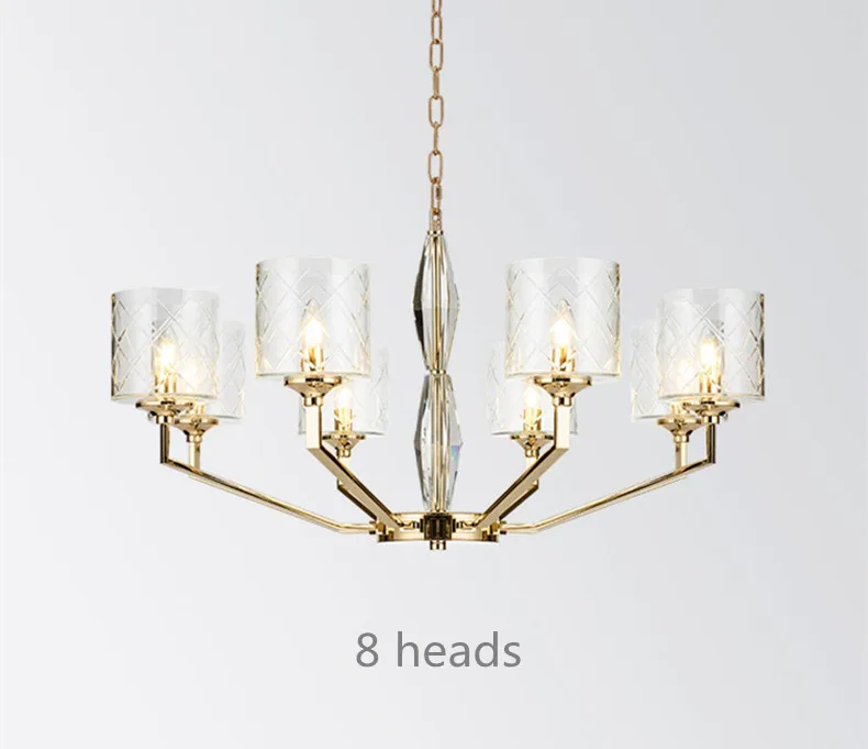 6/8 Heads Modern Creative Living Room Gold Crystal Chandelier Luxurious Clubhouse Kitchen Hotel Hanging Light Fixtures
6/8 Heads Modern Creative Living Room Gold Crystal Chandelier Luxurious Clubhouse Kitchen Hotel Hanging Light Fixtures