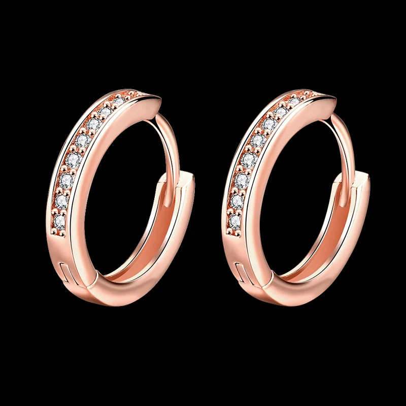 New Statement Jewelry Rose Gold Overlay White Cubic Zirconia hoop Earrings for womens Fashion Jewelry AE2047
New Statement Jewelry Rose Gold Overlay White Cubic Zirconia hoop Earrings for womens Fashion Jewelry AE2047
