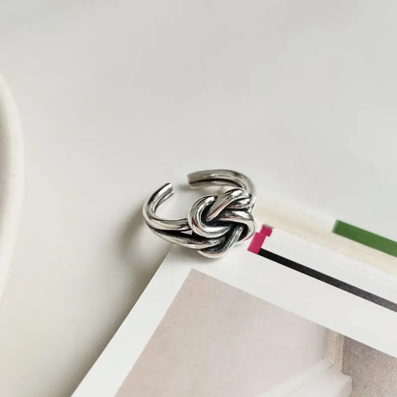 Silvology 925 Sterling Silver Double Layer Line Weave Rings Silver Vintage Industry Japan Korea Style Female Rings 925 Jewelry
Silvology 925 Sterling Silver Double Layer Line Weave Rings Silver Vintage Industry Japan Korea Style Female Rings 925 Jewelry