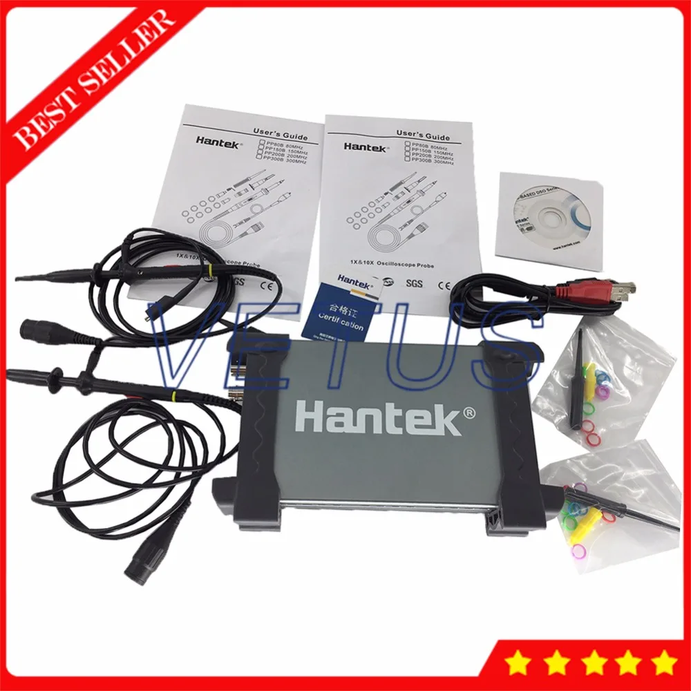 Hantek6102BE ПК 2 канала 100 МГц USBXI осциллограф с 23 функциями измерения аналоговый Osciloscopio
Hantek6102BE ПК 2 канала 100 МГц USBXI осциллограф с 23 функциями измерения аналоговый Osciloscopio
