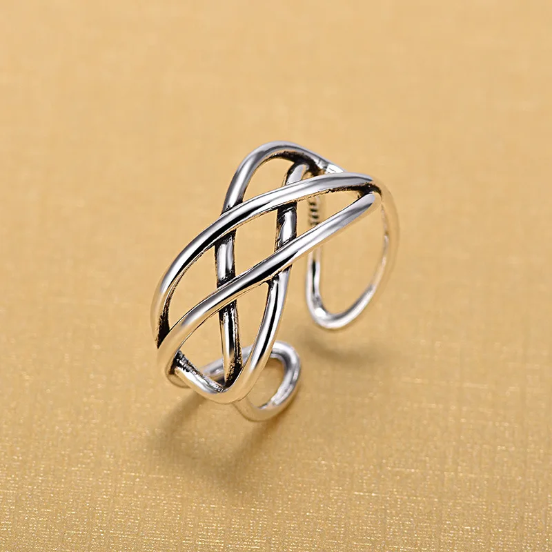 Silver Color Open Rings For Women Original Handmade Multi-layer Winding Twist Hollow Rings Jewelry
Silver Color Open Rings For Women Original Handmade Multi-layer Winding Twist Hollow Rings Jewelry