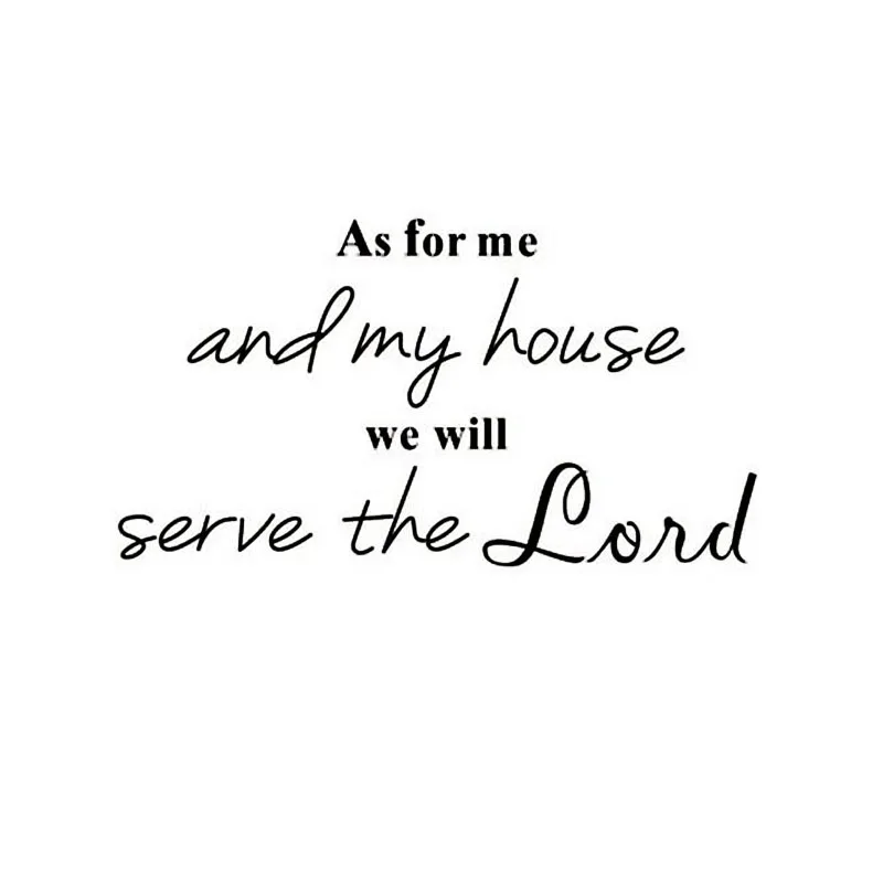 As For Me And My House Wall Sticker Simple Sentence Decorative Vinyl Removable Living Room Wall Decal
As For Me And My House Wall Sticker Simple Sentence Decorative Vinyl Removable Living Room Wall Decal