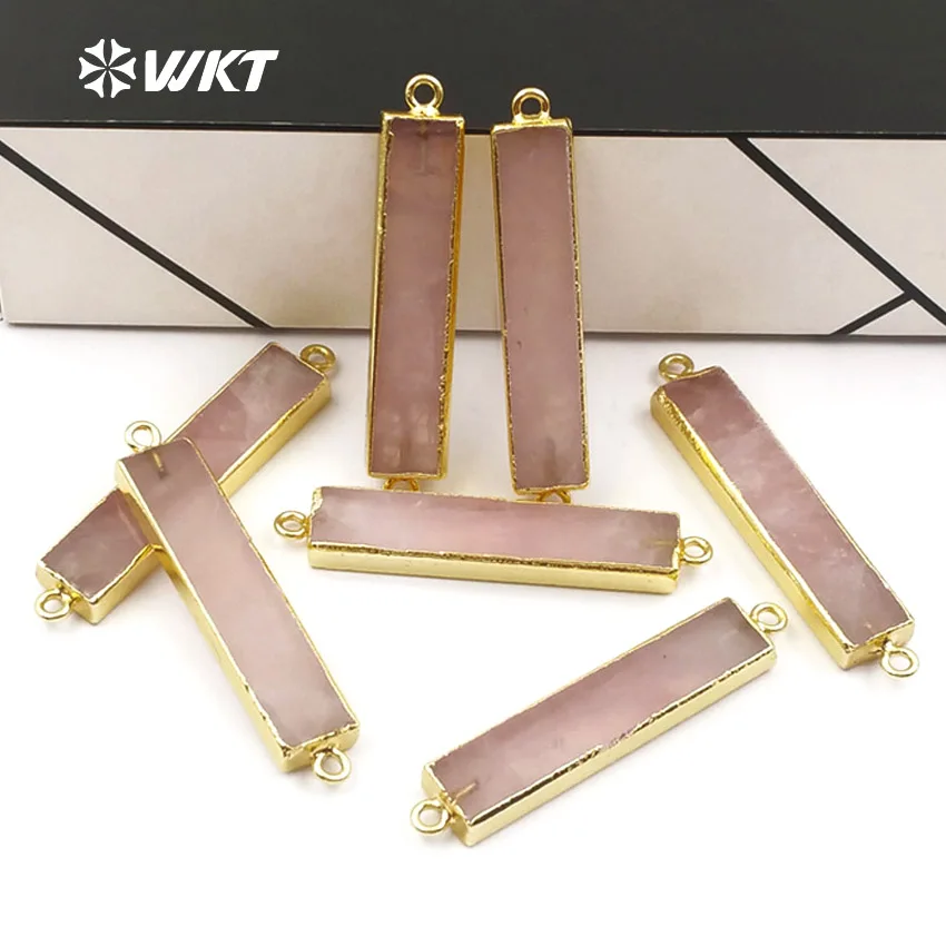 WT-P1408 WKT Wholesale 10pcs /lot natural stone connector with double hooks pink color long bar lovely connector female jewelry
WT-P1408 WKT Wholesale 10pcs /lot natural stone connector with double hooks pink color long bar lovely connector female jewelry